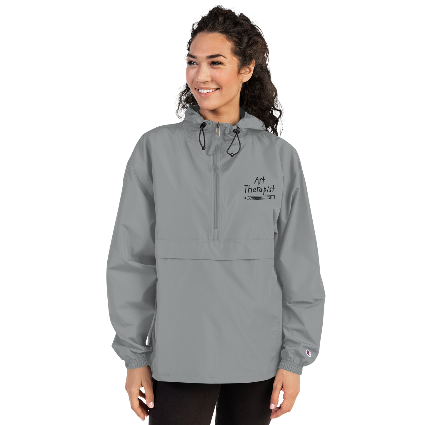 Art Therapist Embroidered Packable Jacket