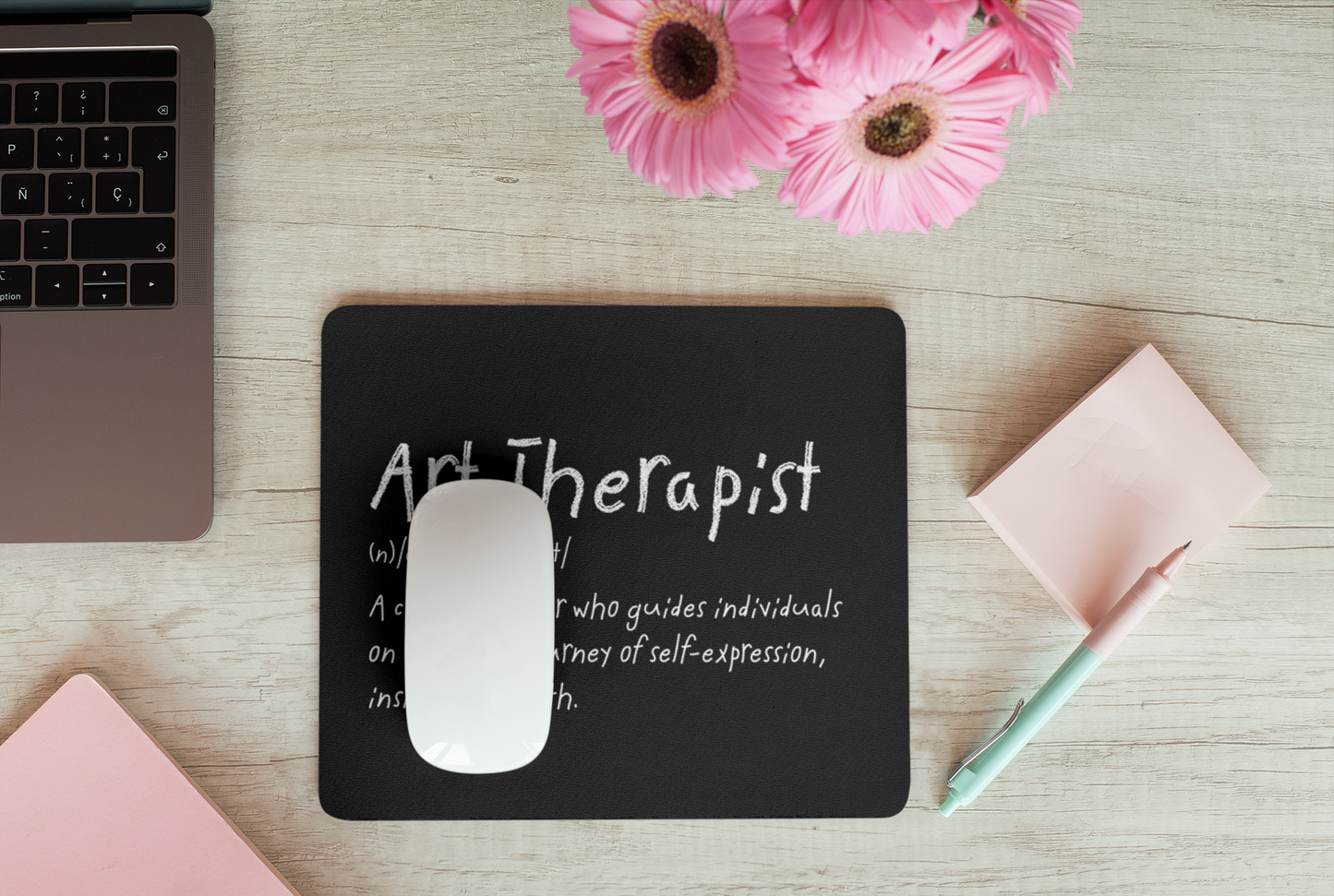 Art Therapist Defined Mousepad