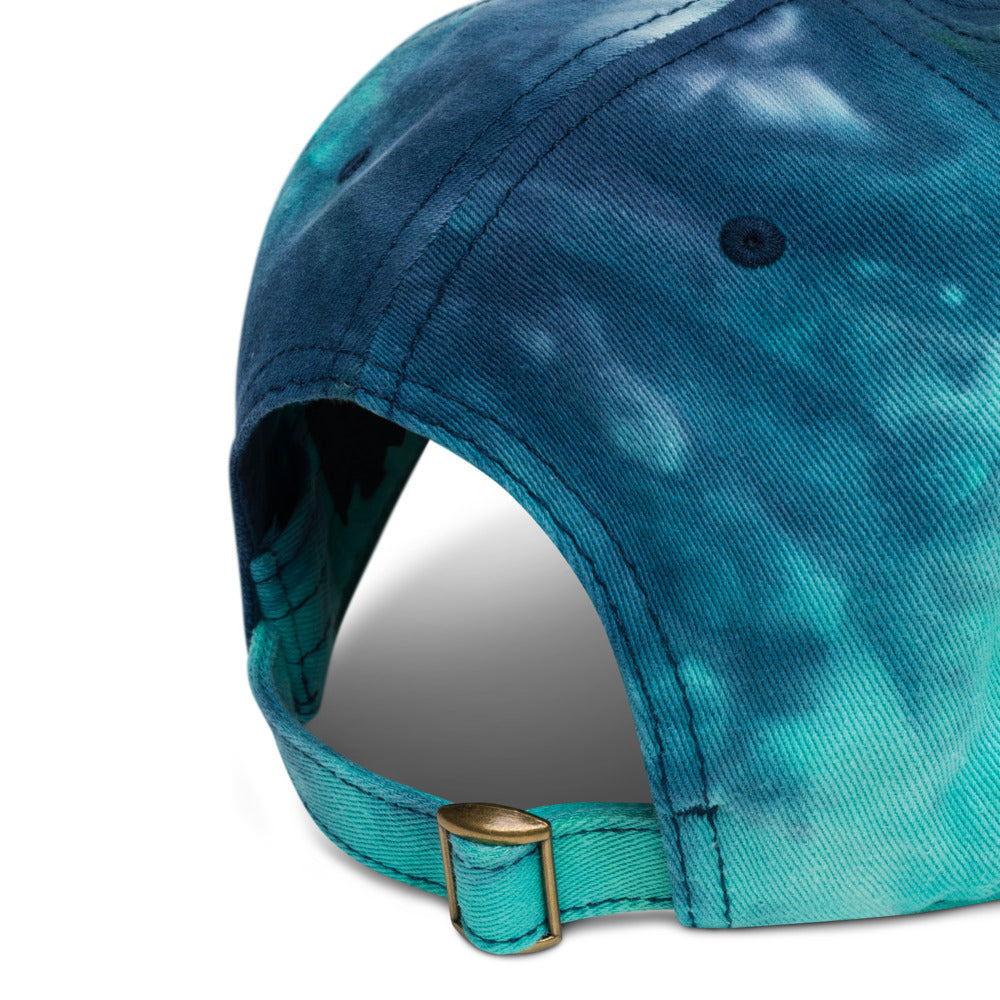 Ocean Peace Love & Art Tie-dye Baseball Hat