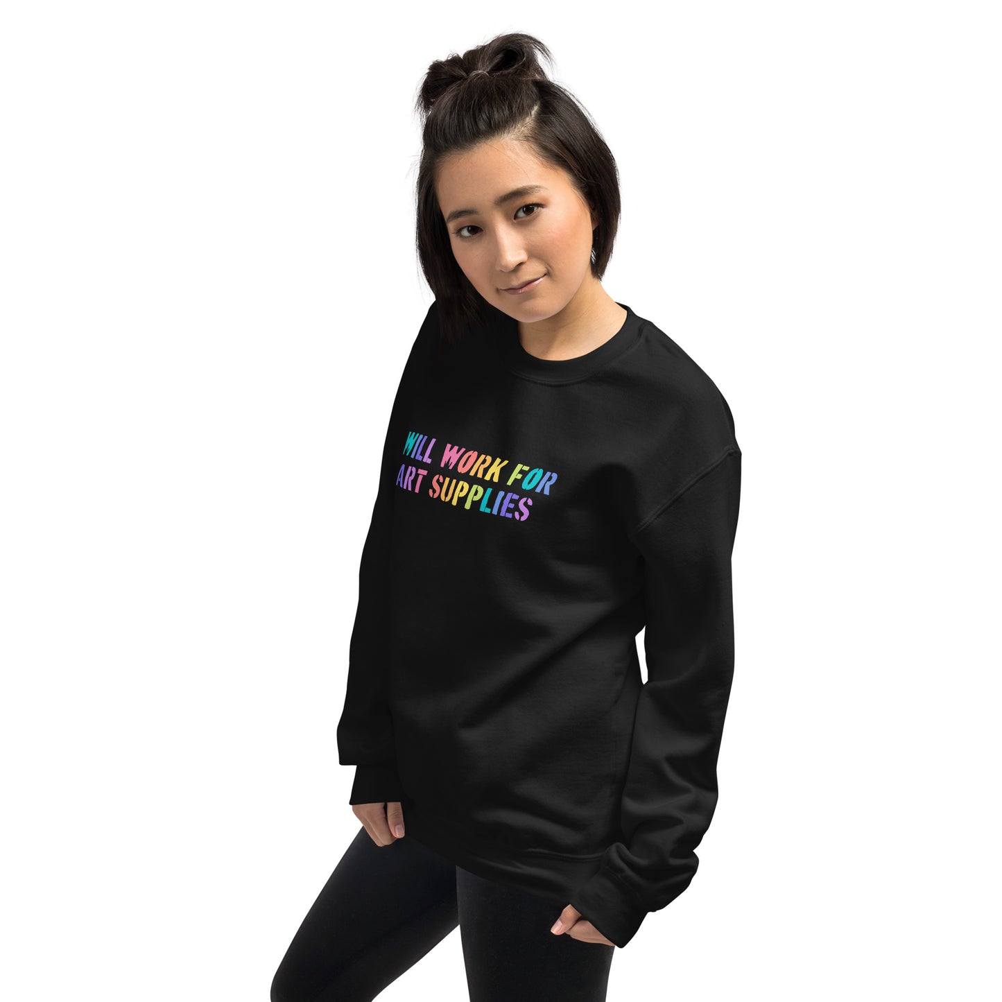 Will Work For Art Supplies Sweatshirt