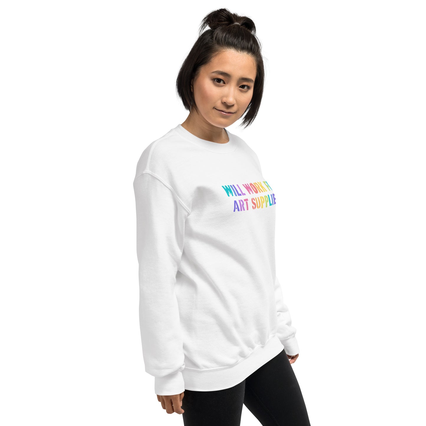 Will Work For Art Supplies Sweatshirt