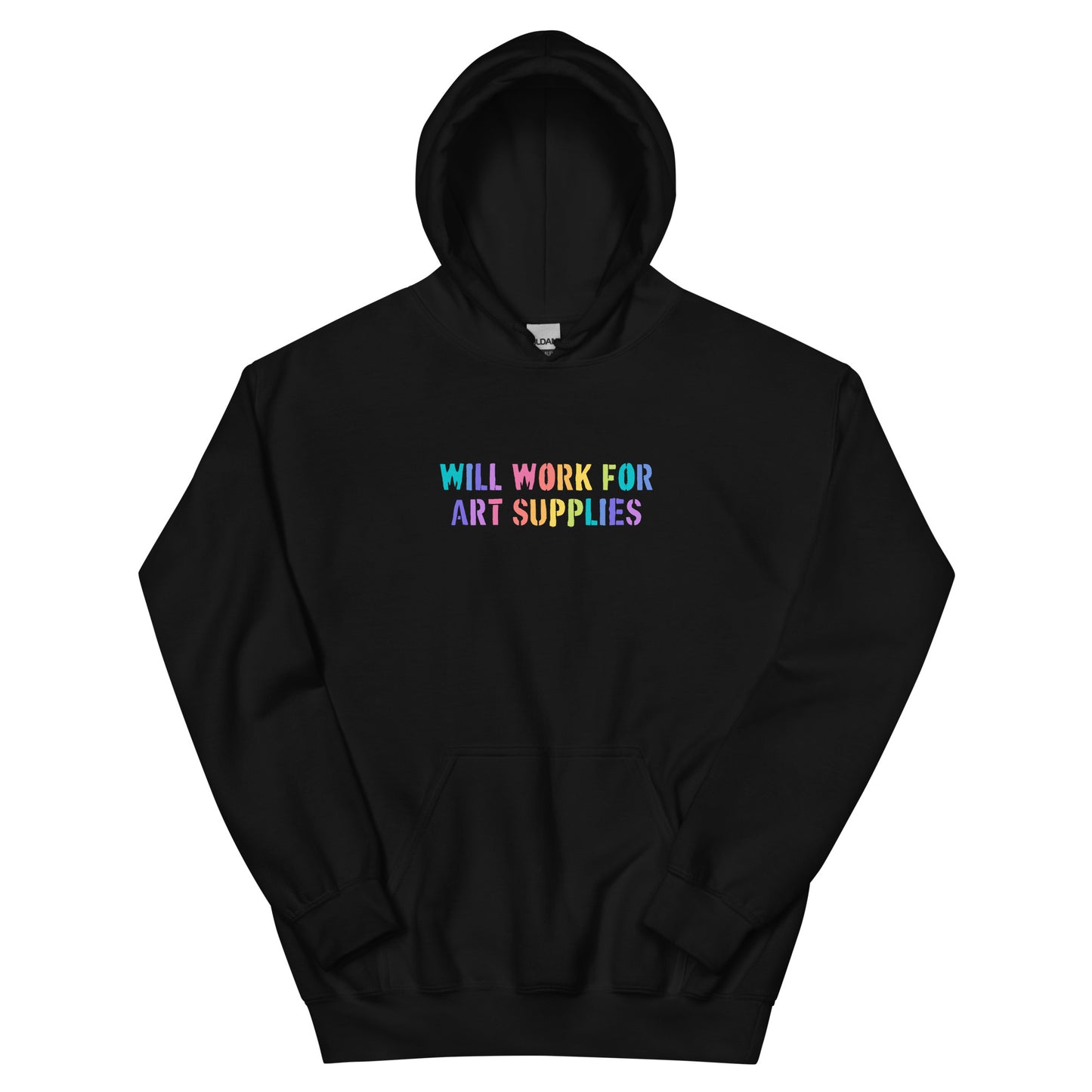 Will Work For Art Supplies Hoodie