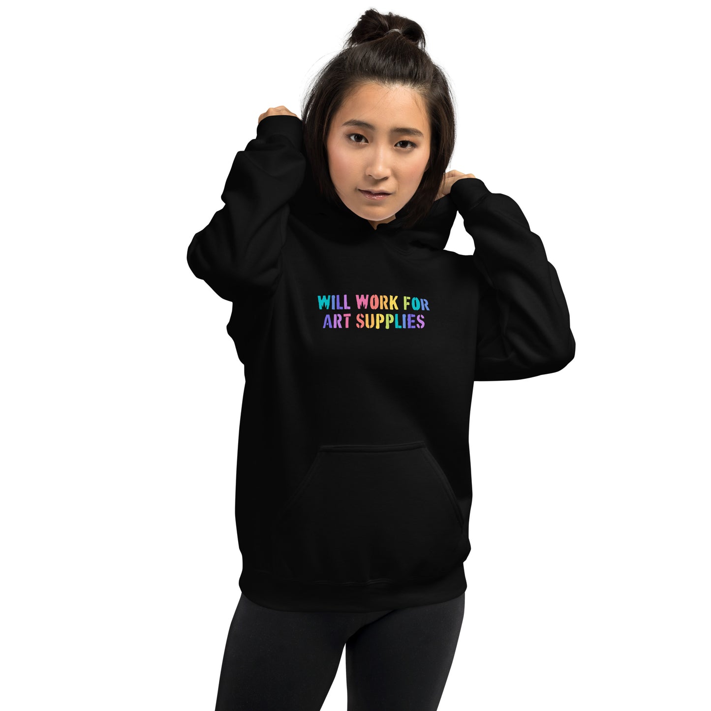 Will Work For Art Supplies Hoodie