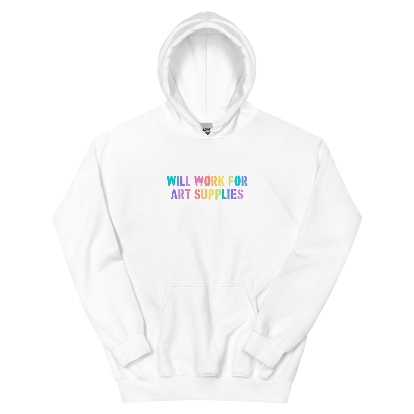 Will Work For Art Supplies Hoodie