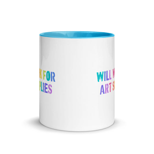 Will Work For Art Supplies Mug