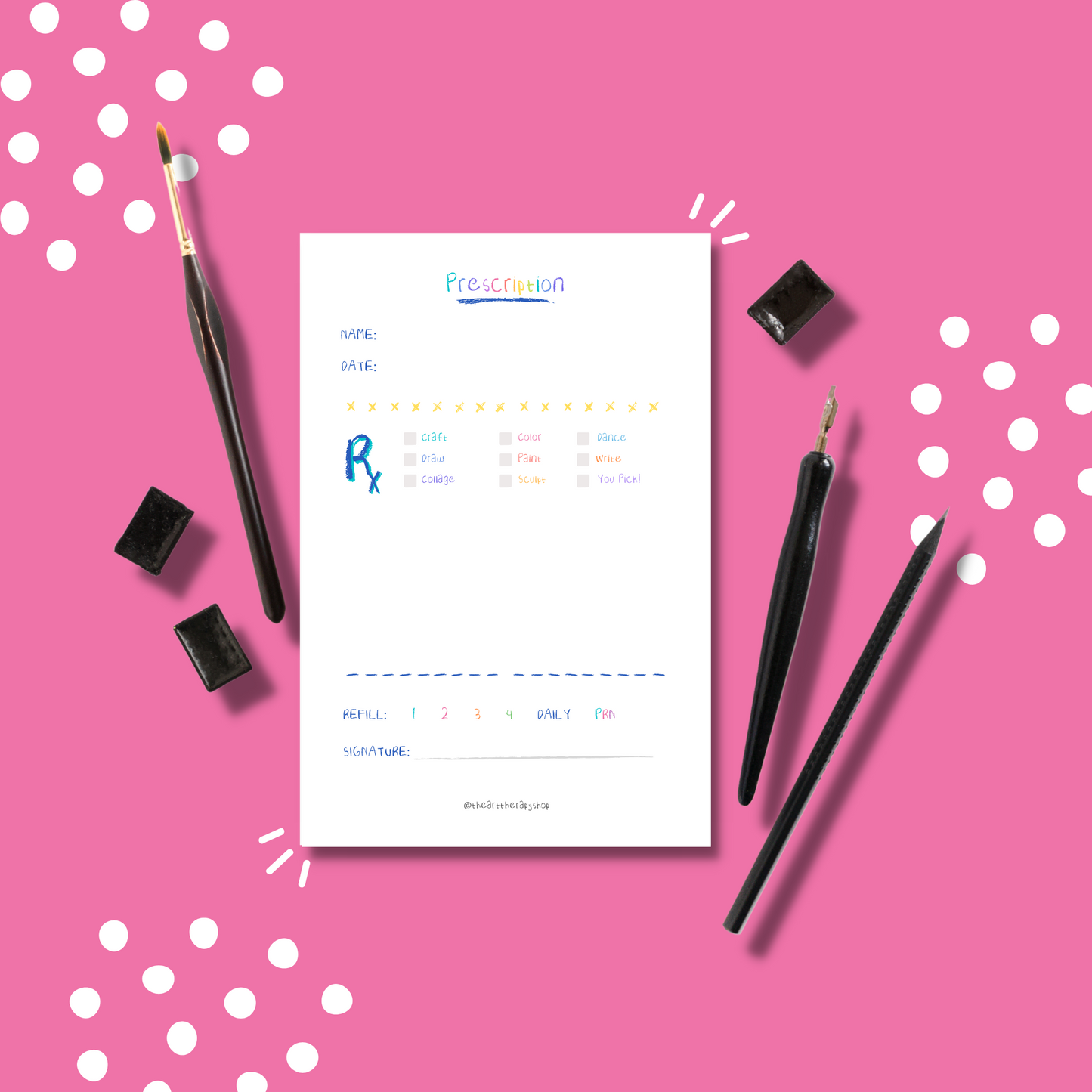 Expressive Arts Rx Notepad