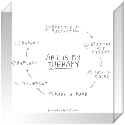 Art is My Therapy Acrylic Block