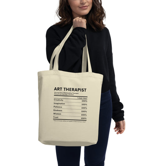 Art Therapist Nutrition Facts Tote Bag