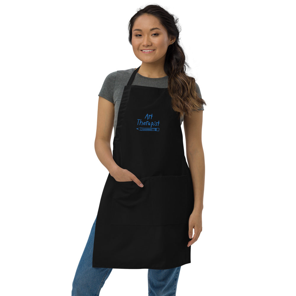 Art Therapist Embroidered Apron