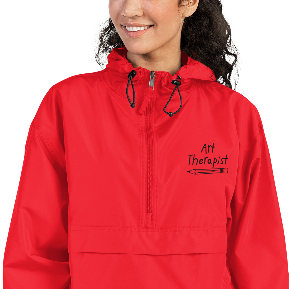 Art Therapist Embroidered Packable Jacket
