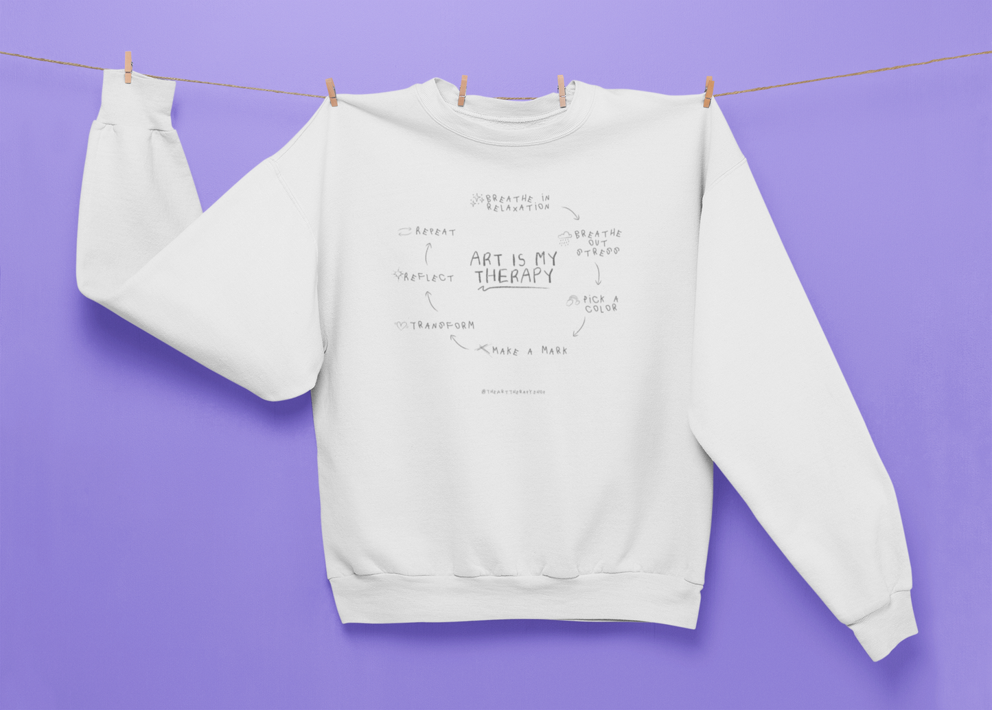 Art is My Therapy Sweatshirt