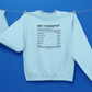 Art Therapist Nutrition Facts Sweatshirt
