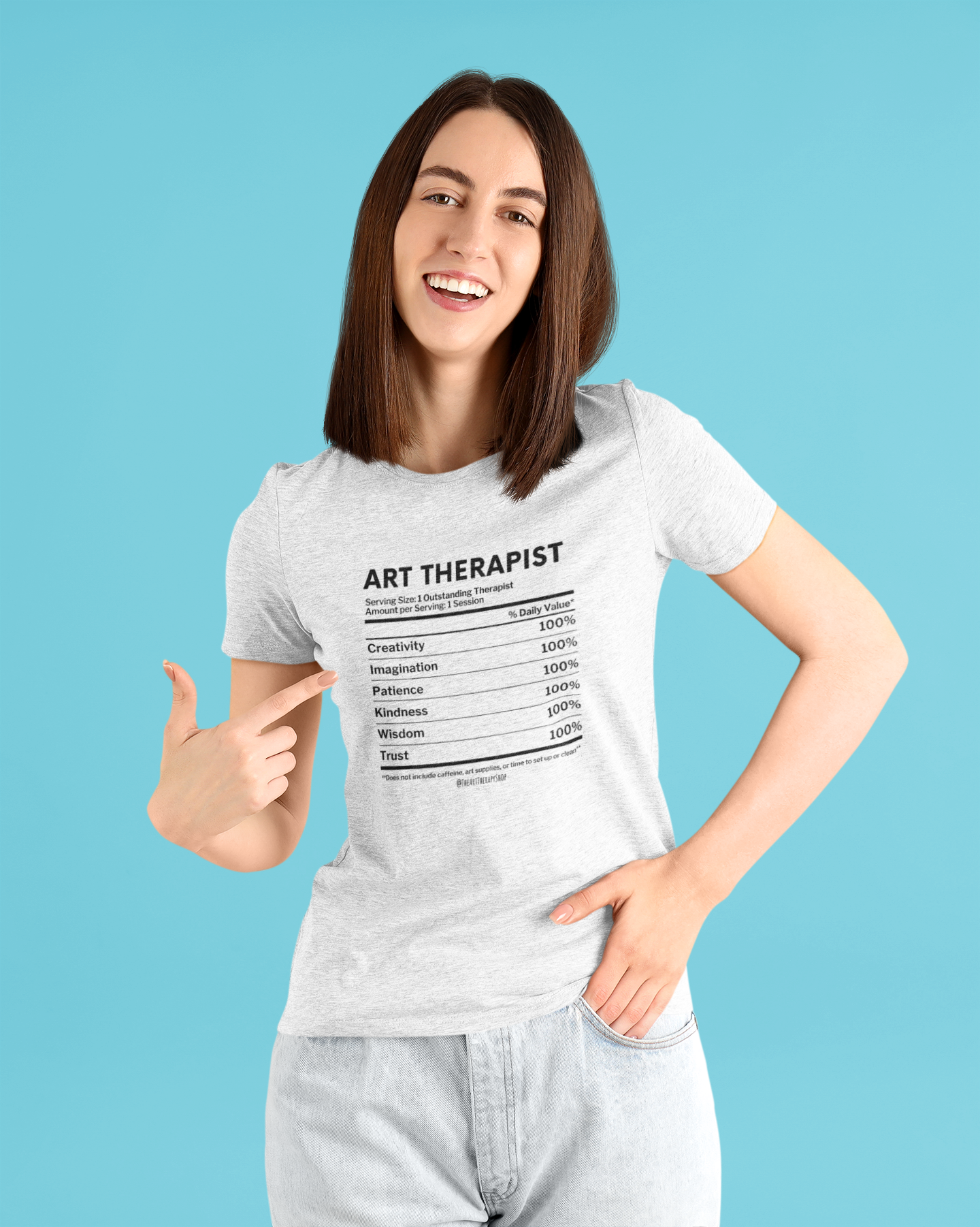 Art Therapist Nutrition Facts T-Shirt