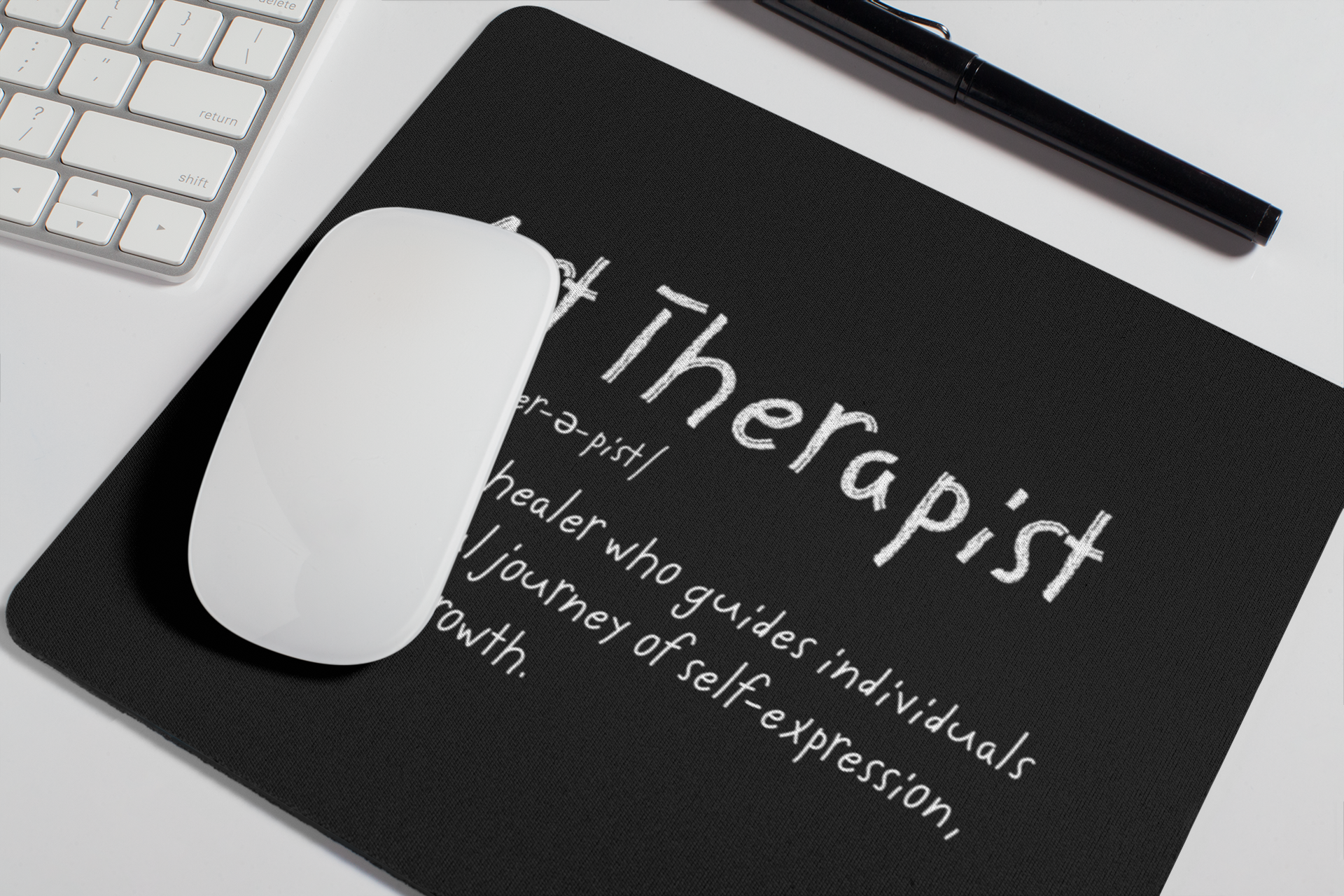 Art Therapist Defined Mousepads