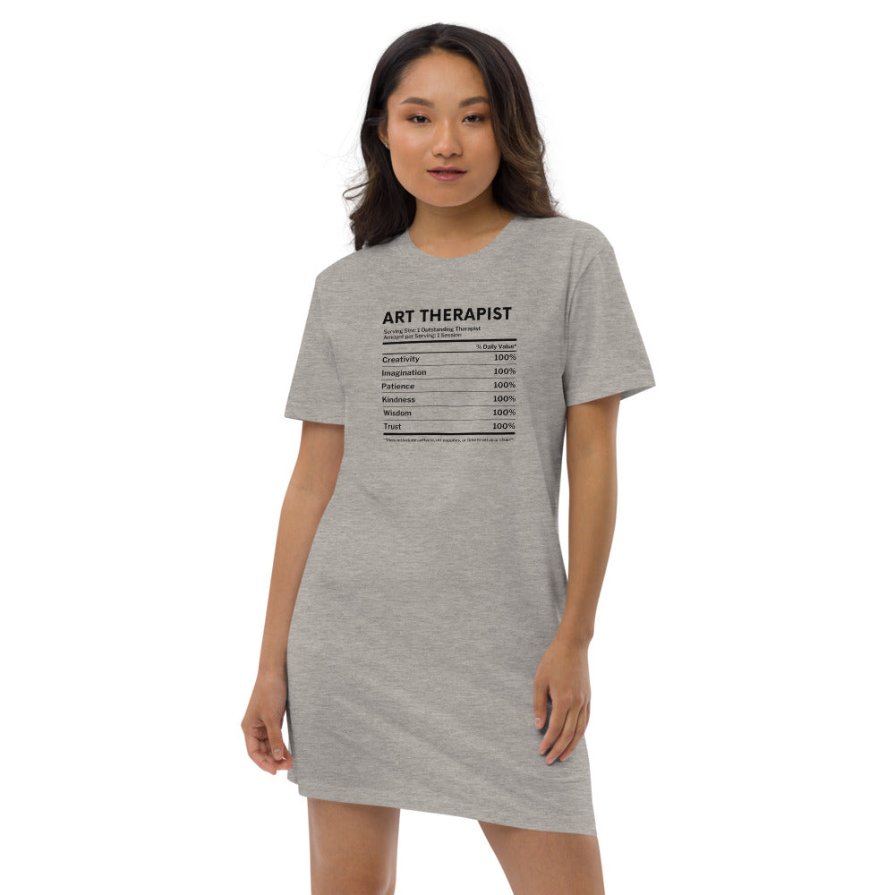 Art Therapist Nutrition Facts T-Shirt Dress