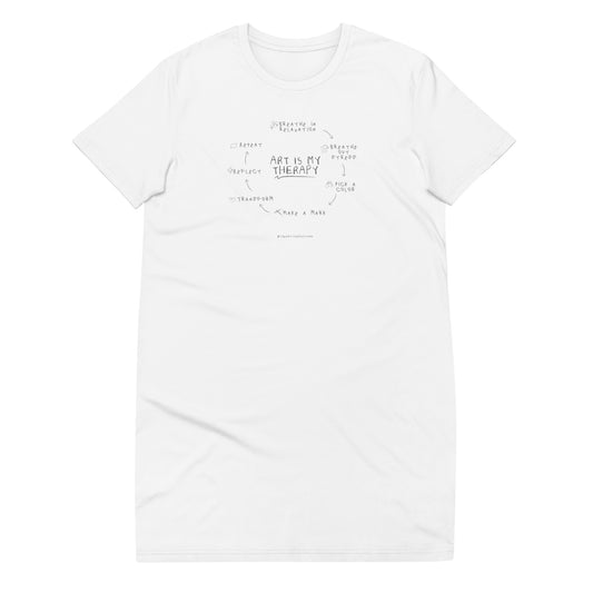 Art is My Therapy T-shirt Dress