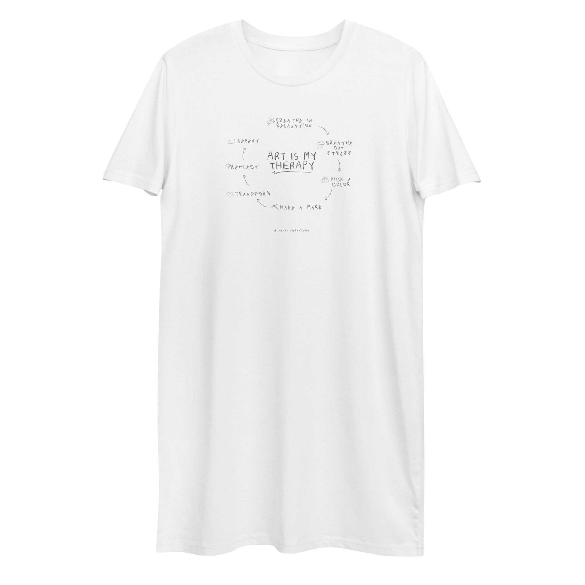 Art is My Therapy T-shirt Dress