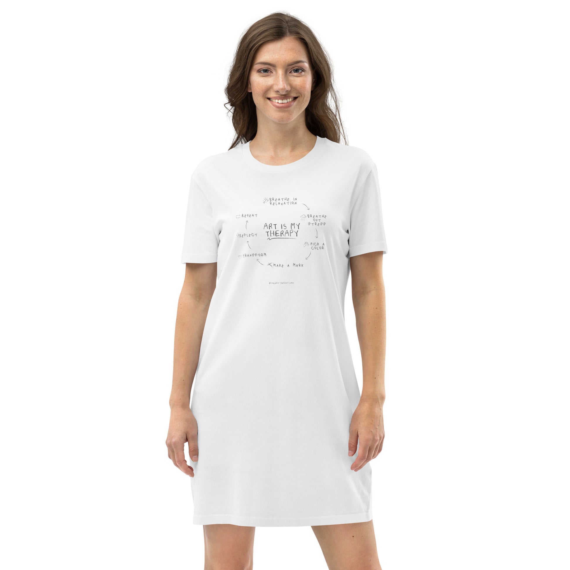 Art is My Therapy T-shirt Dress