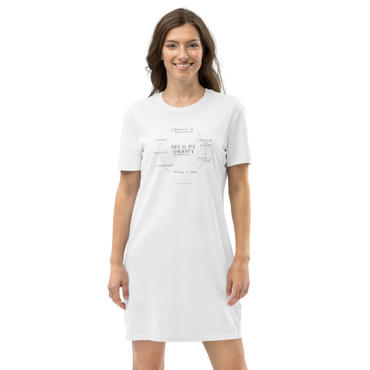 Art is My Therapy T-shirt Dress