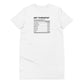 Art Therapist Nutrition Facts T-Shirt Dress