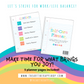 5 page of digital planner templates!