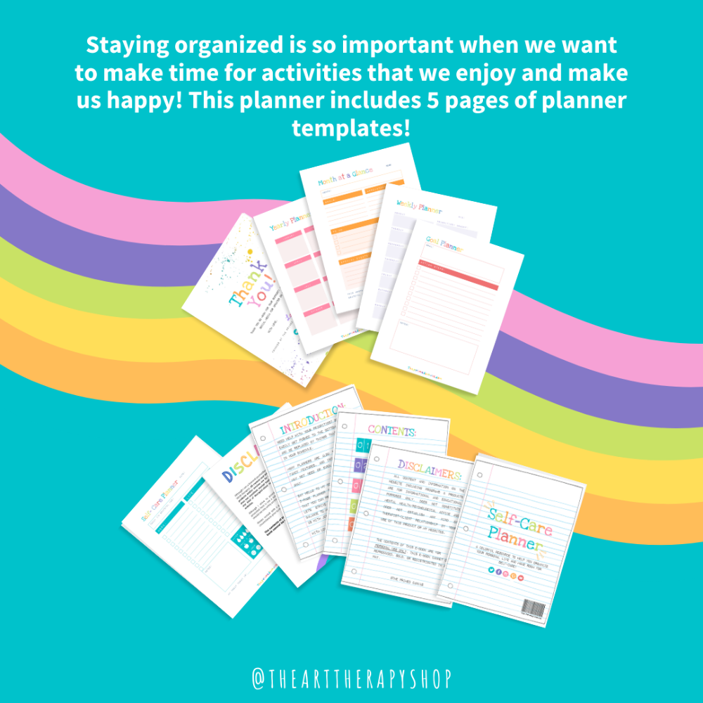 Self-Care Planner digital download