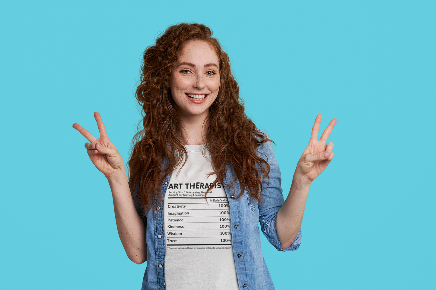 Art Therapist Nutrition Facts T-Shirt