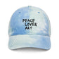 Sky Peace Love & Art Tie-dye Baseball Hat