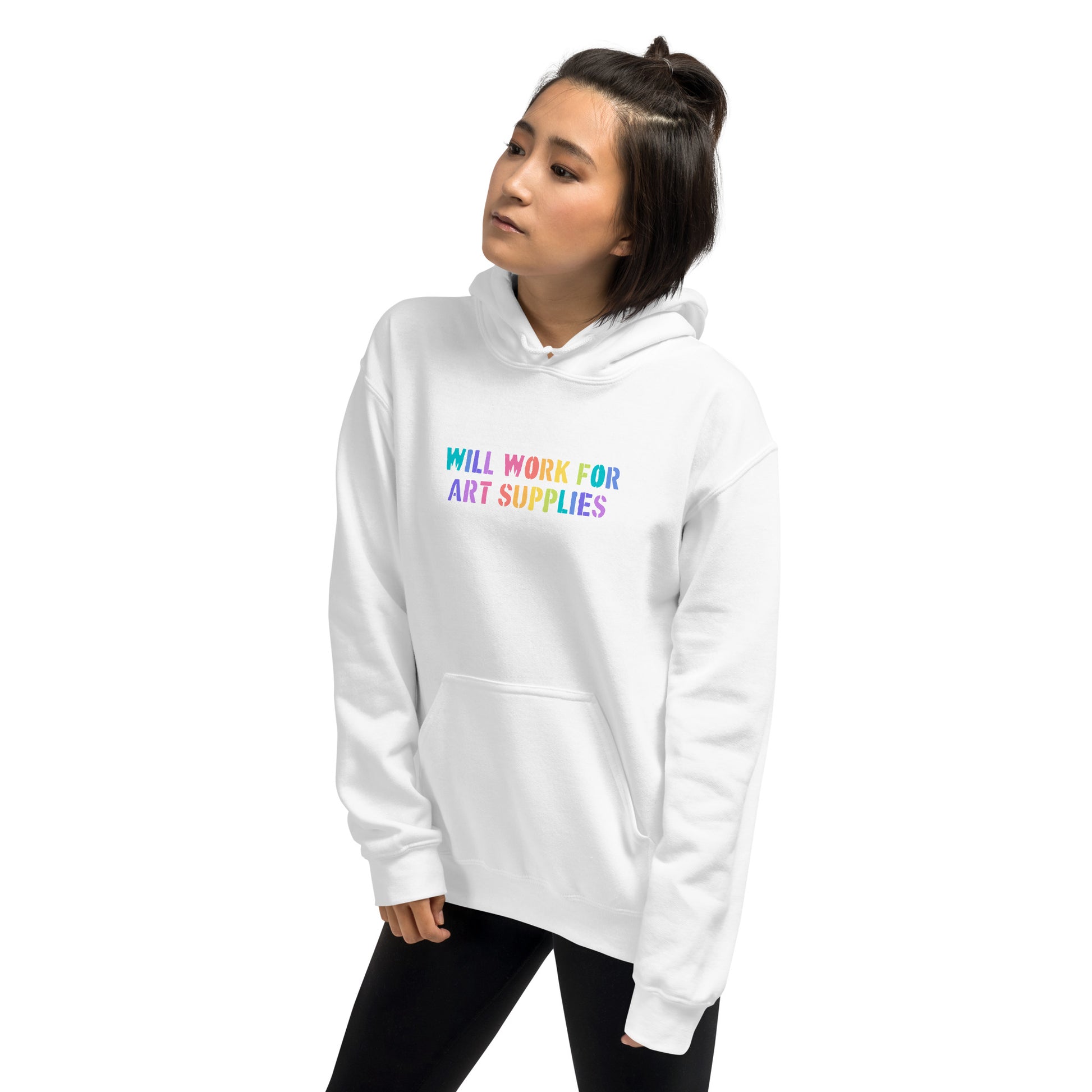 Will Work For Art Supplies Hoodie