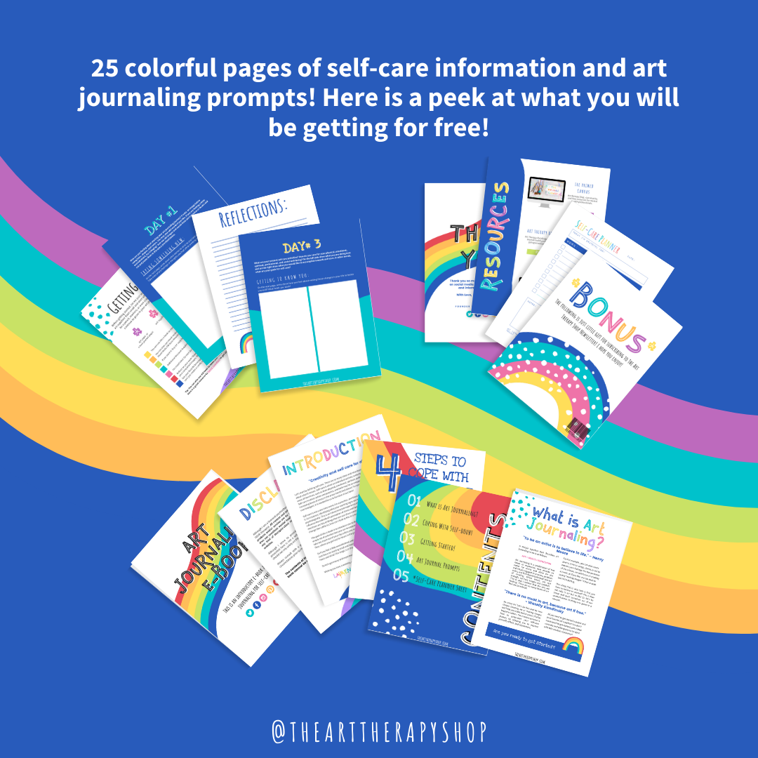 Free Art Journaling for Self-care e-Book